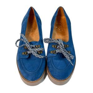 Vionic | Teagan Women's Oxford Lace-Up Casual Shoe | Blue | Sz 7.5